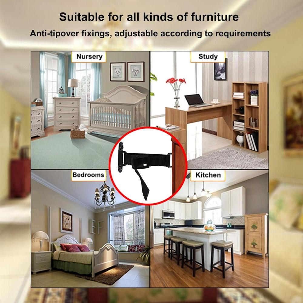 Earthquake Anchor Strap - Penyangga Furnitur Anti Gempa yang Mudah