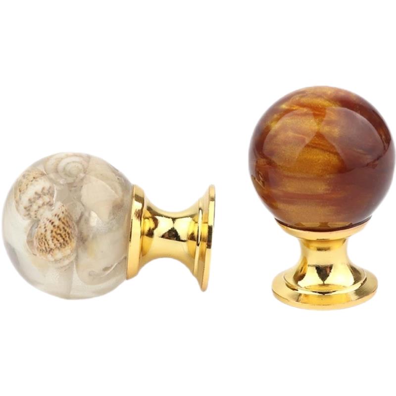 Window Lock Bar - Kenop Lemari Amber Shell Tiger Eye