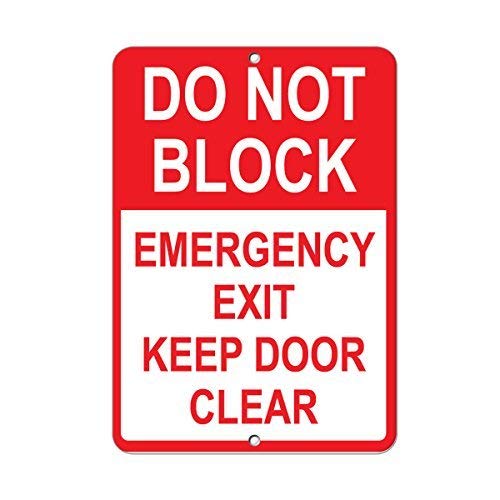 Emergency Exit Sign - Papan Tanda Logam Vincenicy, Papan Tanda